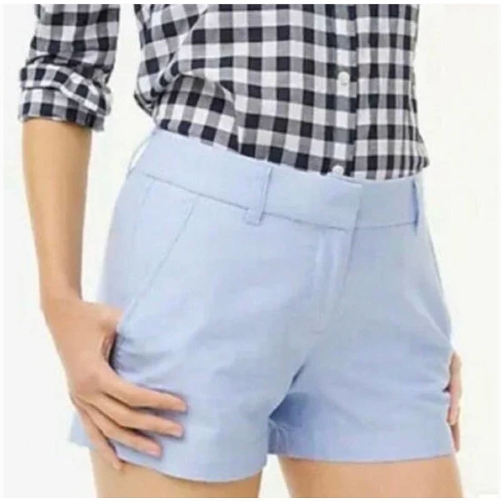 J Crew Light Blue 100% Cotton Chino Shorts